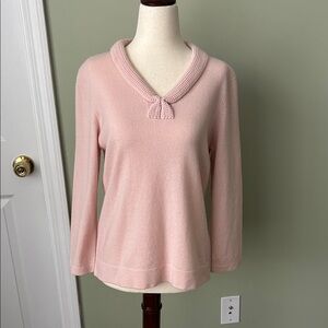 Jones New York Soft Pink Cashmere Sweater
Size M